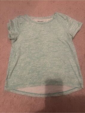 Old Navy Girls' Mint Striped Short-Sleeve Tee Size M (8)